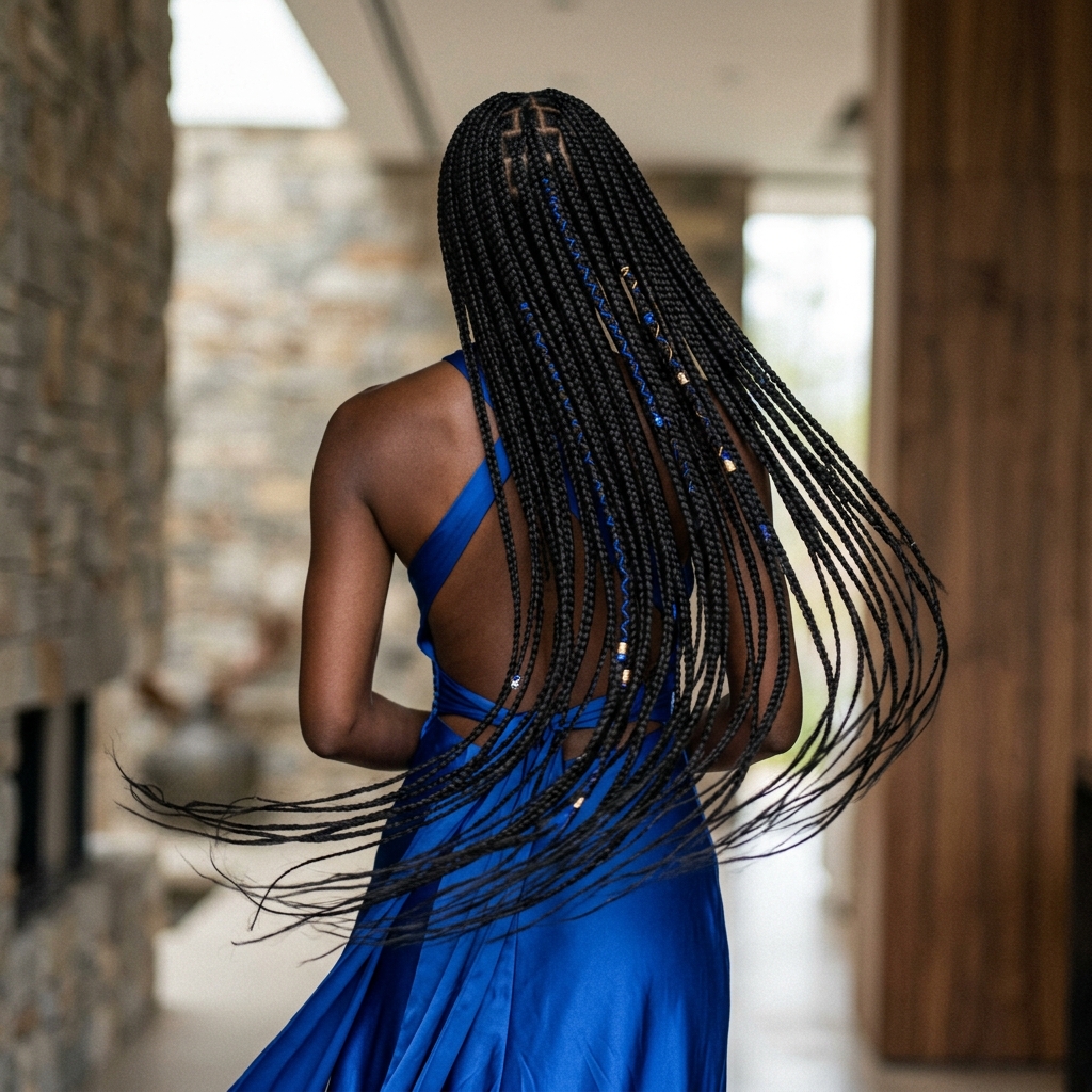 Waist Length Knotless Braids Artistry